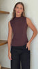 Turtleneck Tank Dark Brown video