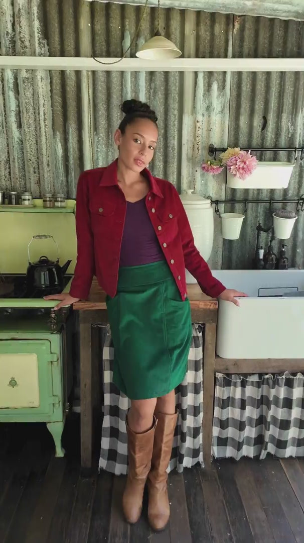 Corduroy Jacket Cabernet video