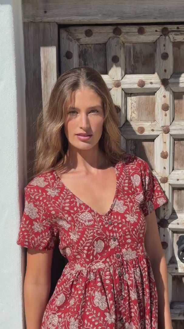 Promenade Dress Ochre video