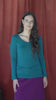Long Sleeve Stretch V-neck Top Teal video