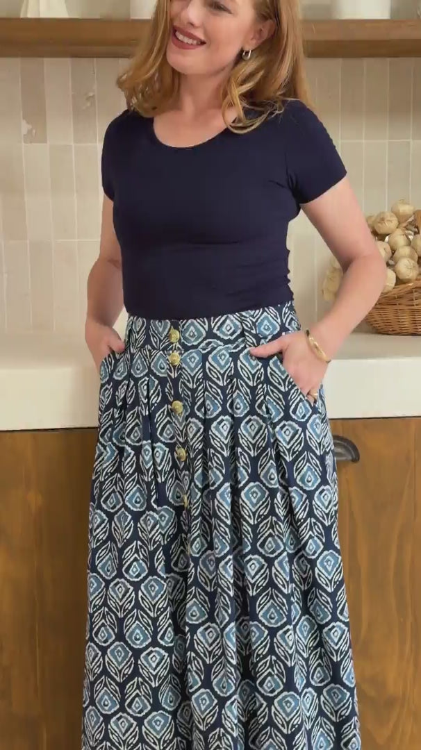 Cora Skirt Blue Tulip video