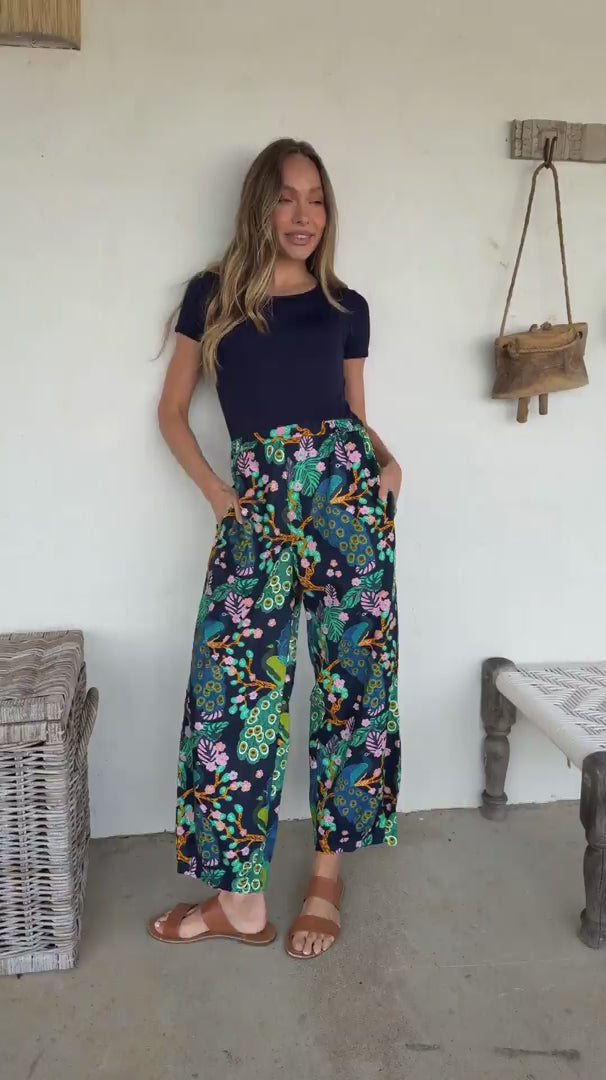 Greta Pants Peacock video