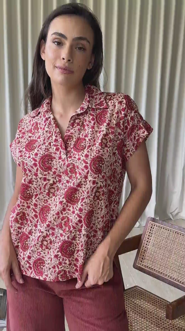Aria Top Rose video