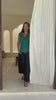 Pleated Cowl Neck Top Jade Green video