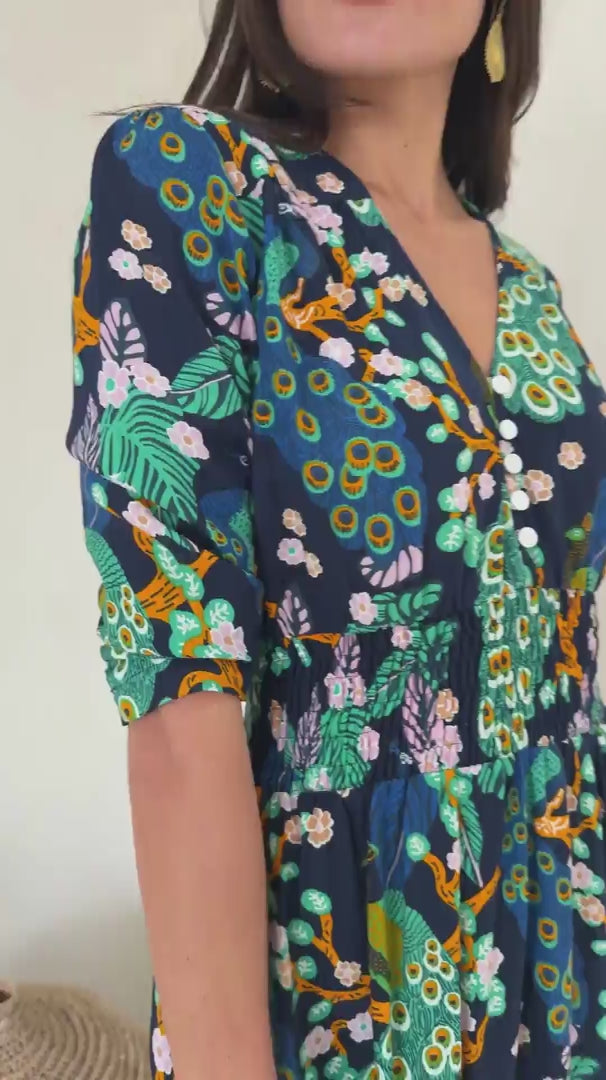 Savannah Dress Peacock video