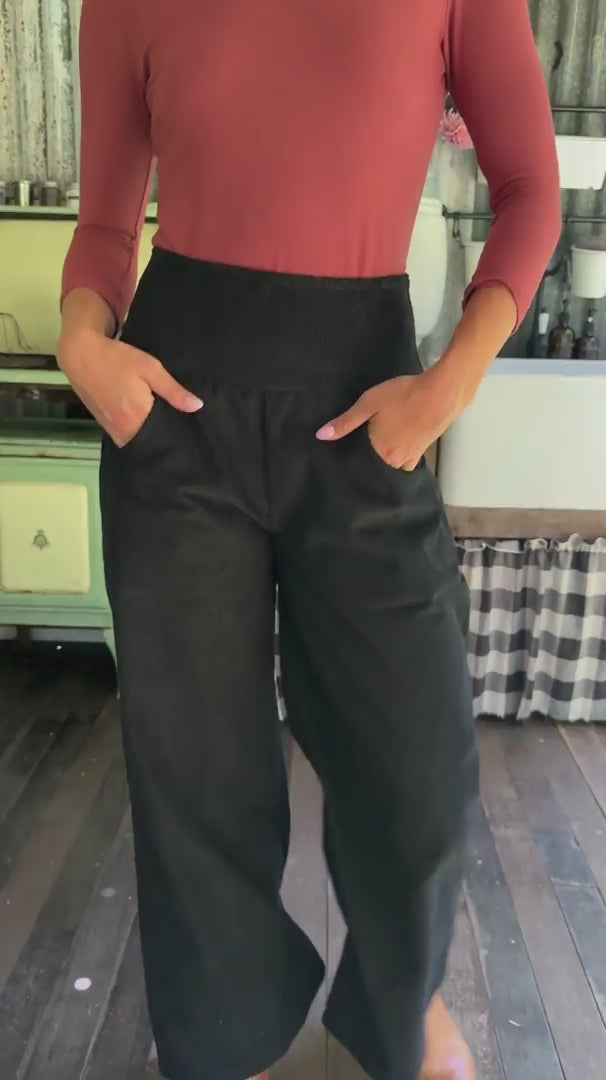 Esta Corduroy Pants Black video