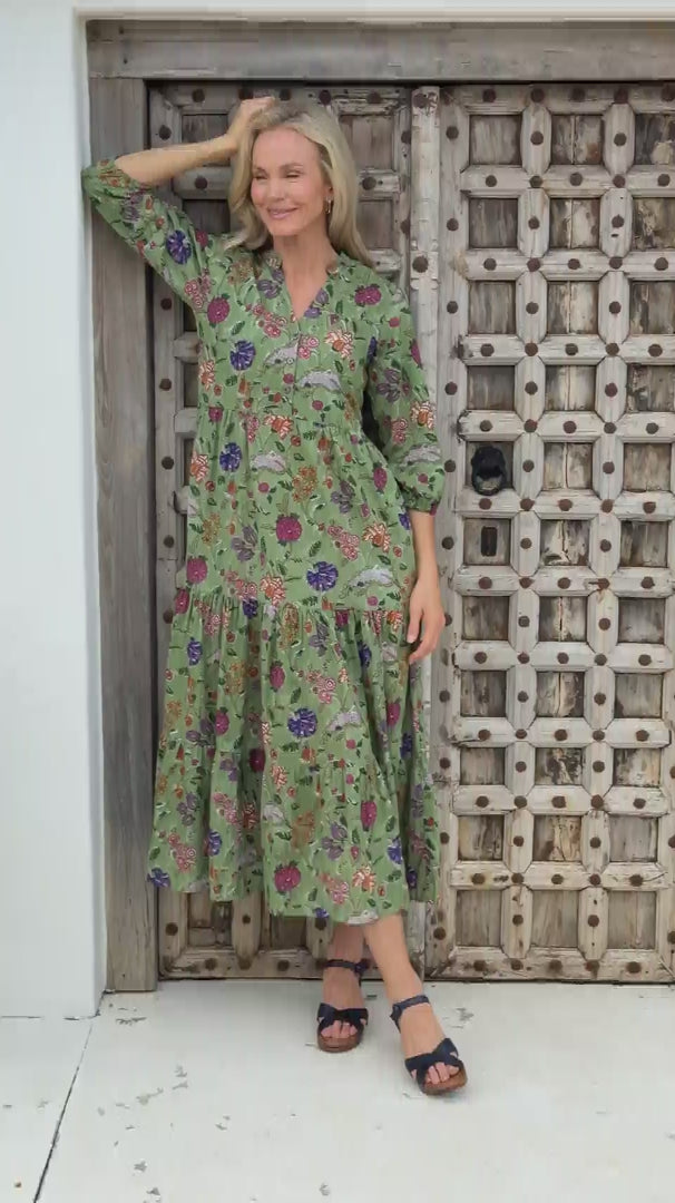 Aspen Tiered Maxi Dress video