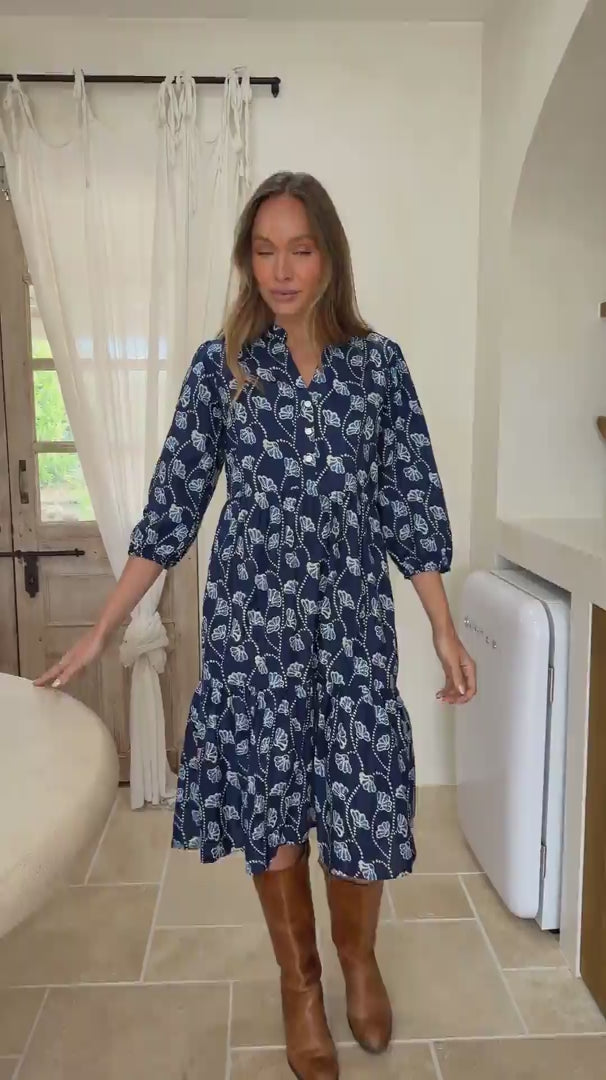 Tiered Midi Dress Clematis video