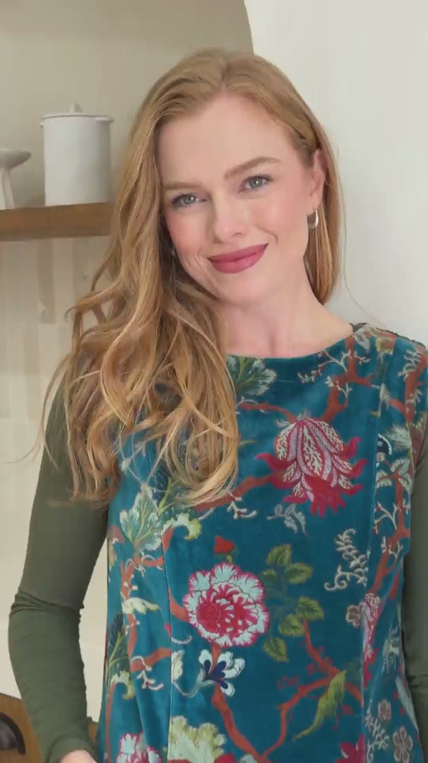 Velvet Polly Pocket Tunic Teal video