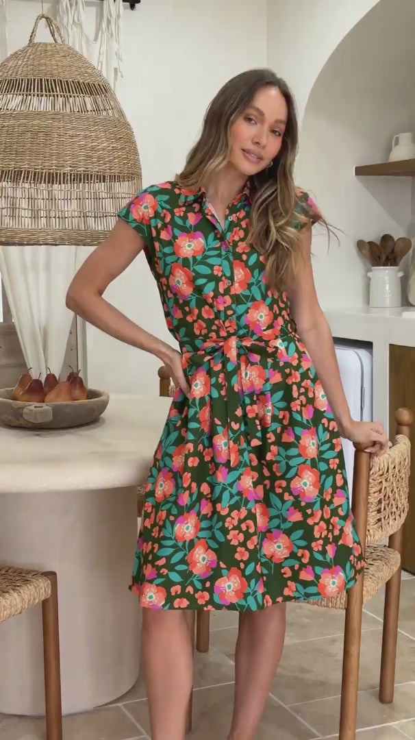 Ursula Dress Neon Jungle video