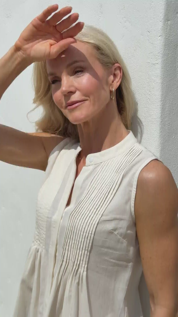 Seconds Camille Top Natural White video