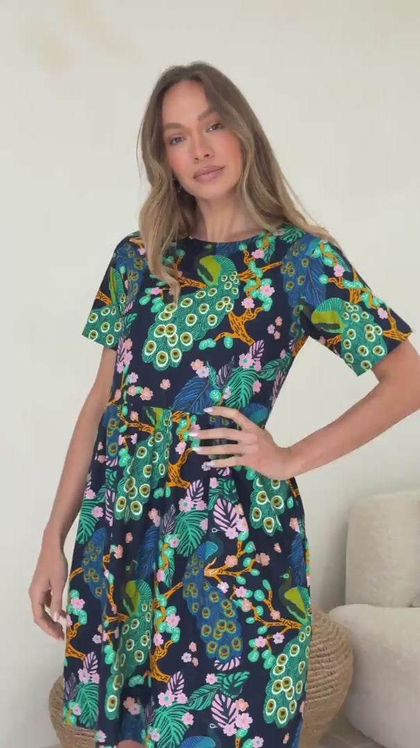 Mabel Dress Peacock video
