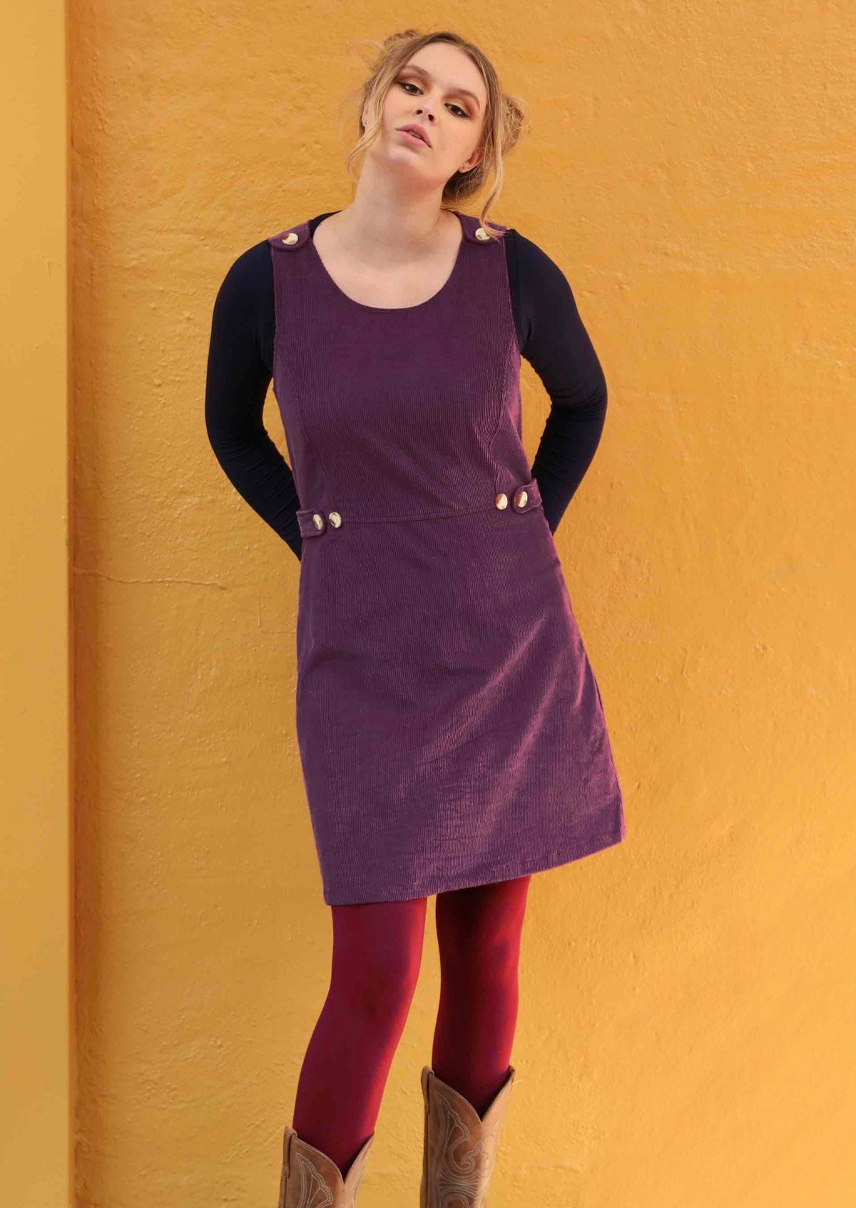 Purple 2025 cord dress