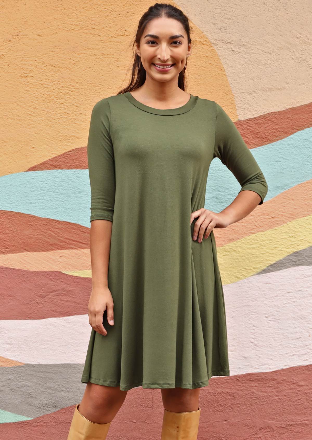 Long sleeve skater dress on sale australia