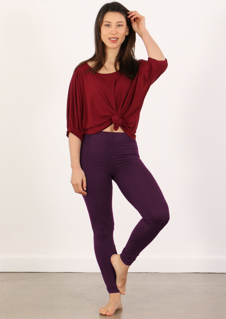 Leggings Dark Purple | Karma East Australia