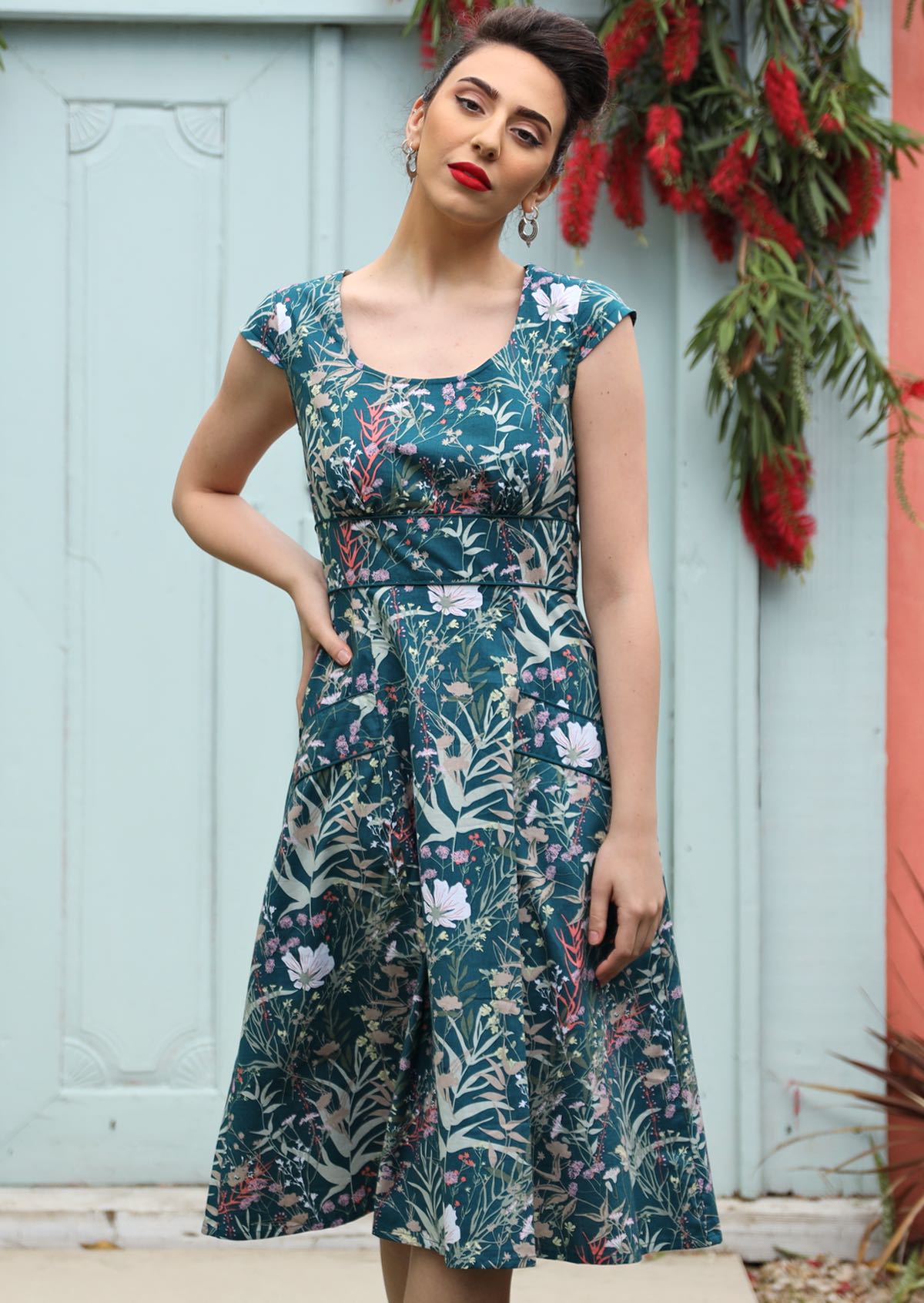 Retro Inspired Cotton Womens Dress Designed in Australia