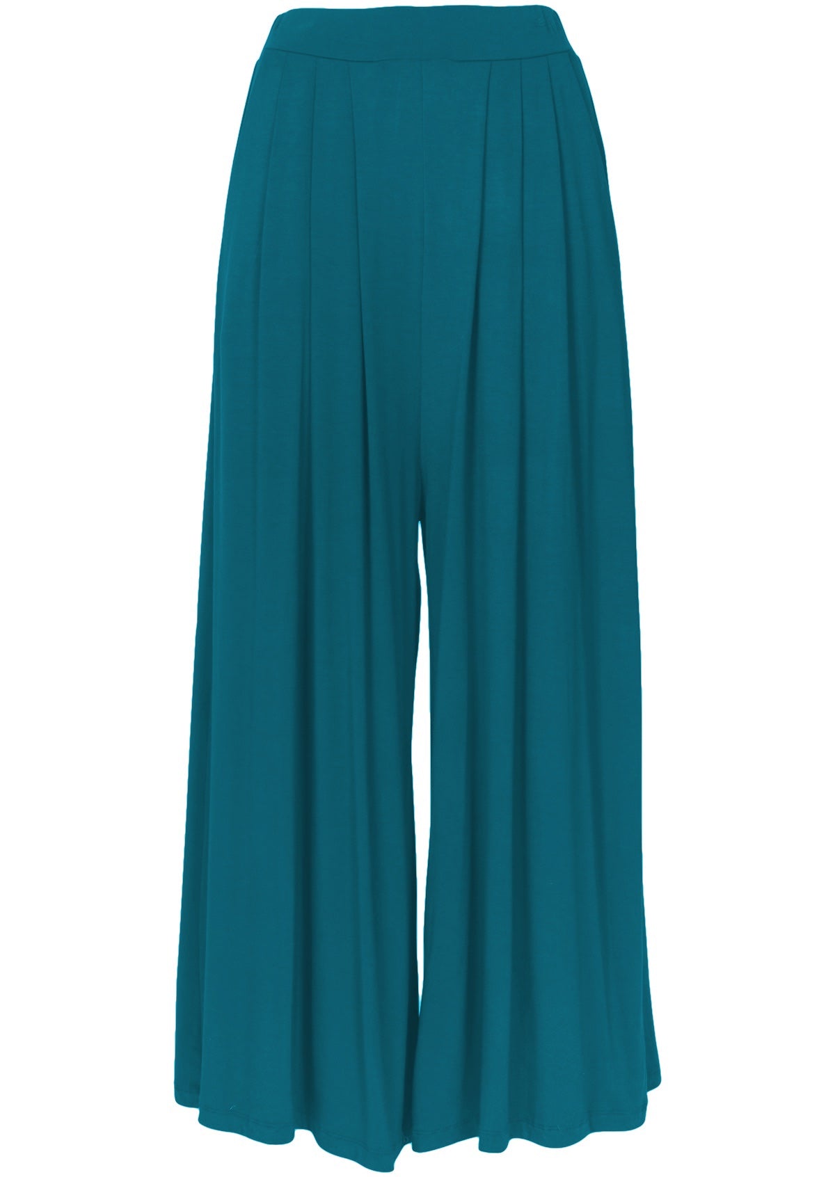 Wide Leg Stretch Rayon Pocket Pants Teal Karma East Australia