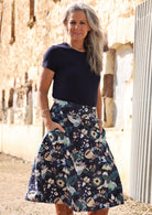 modest length women's cotton skirt Australia