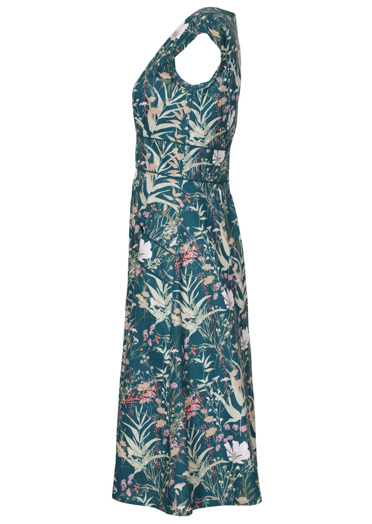 Side View Short Sleeve Cotton Womens Dress