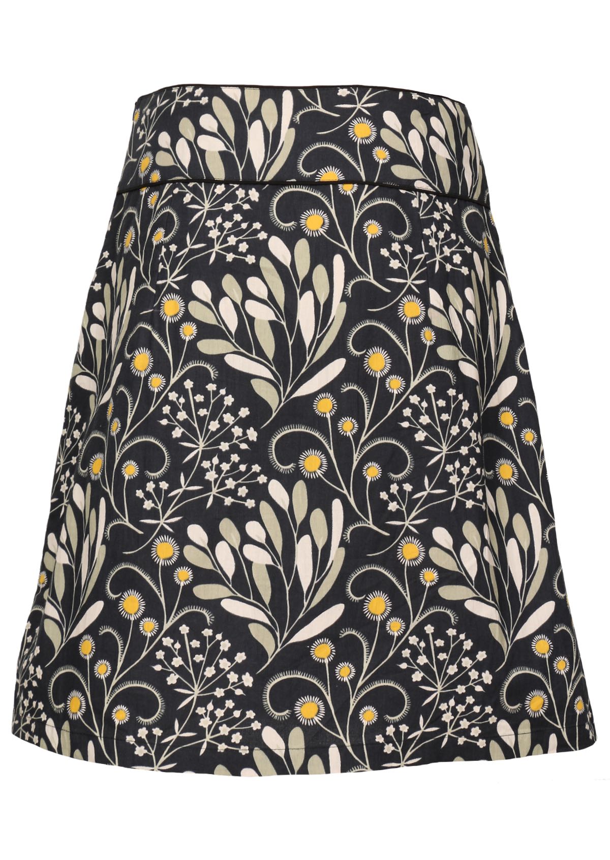 Slight A-line cotton skirt in gorgeous Australian native floral print